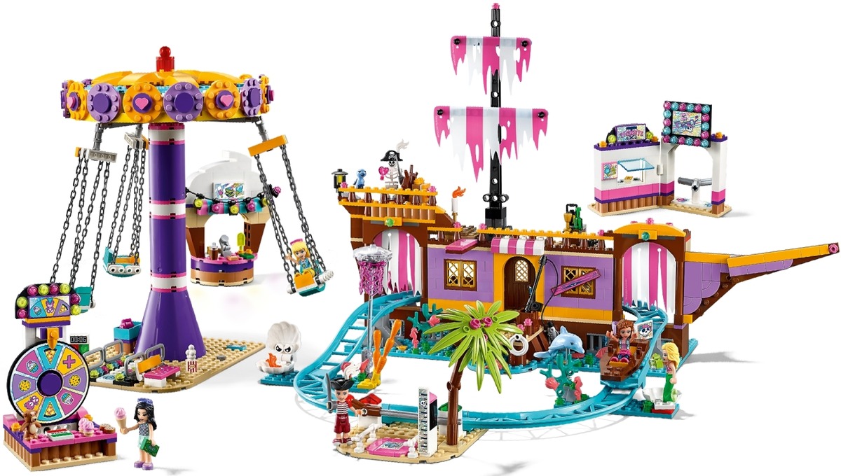 Конструктор Friends Прибрежный парк развлечений совместим с LEGO 41375