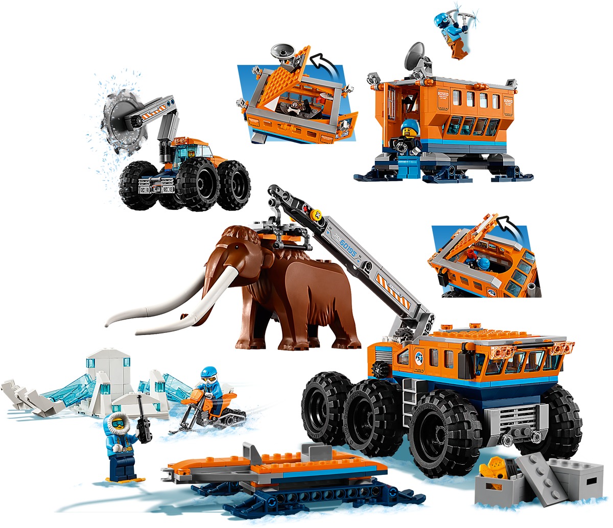 Передвижная арктическая база Конструктор City совместим с LEGO 60195