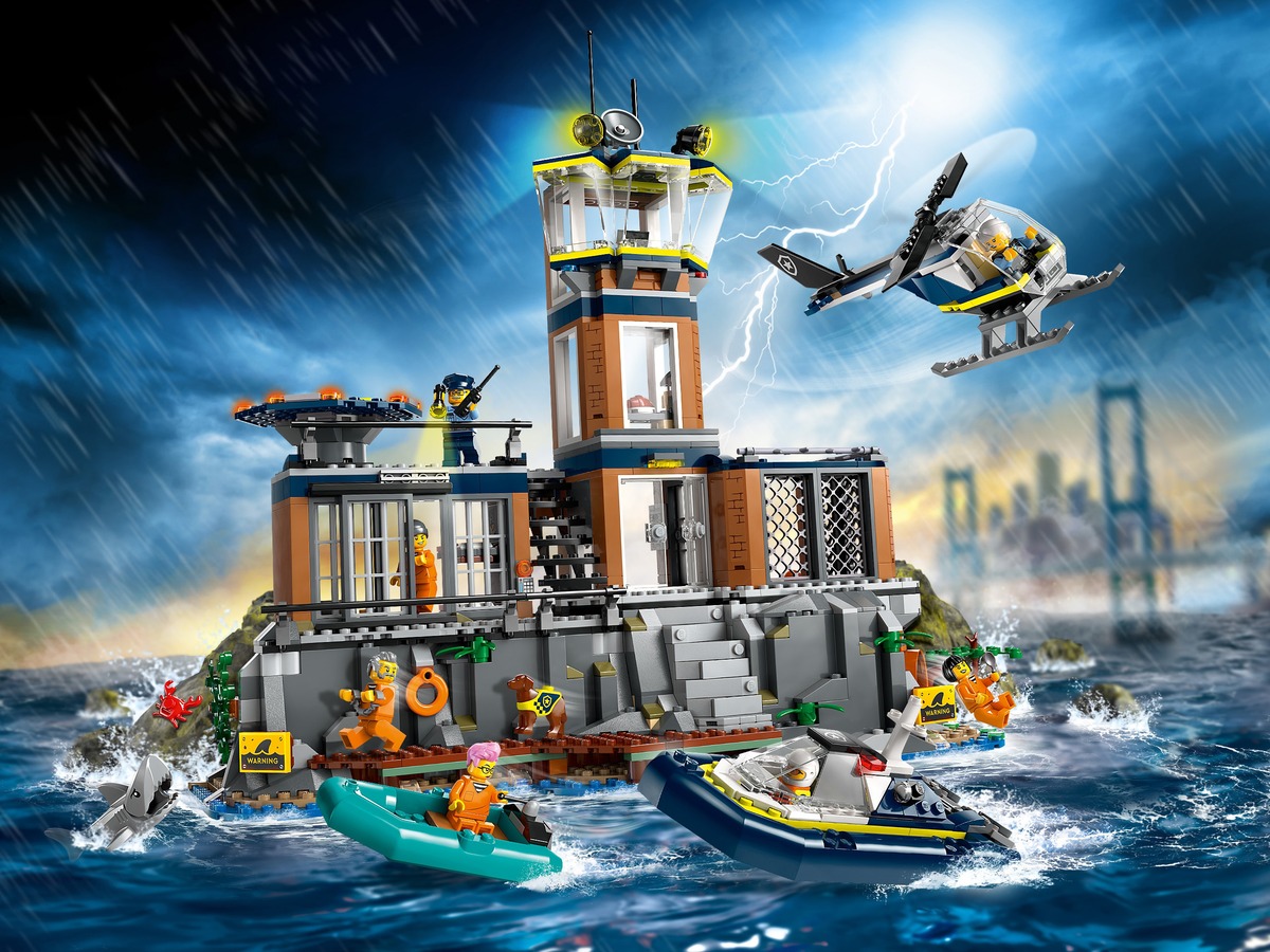 Полицейский тюремный остров City Конструктор совместим с LEGO 60419