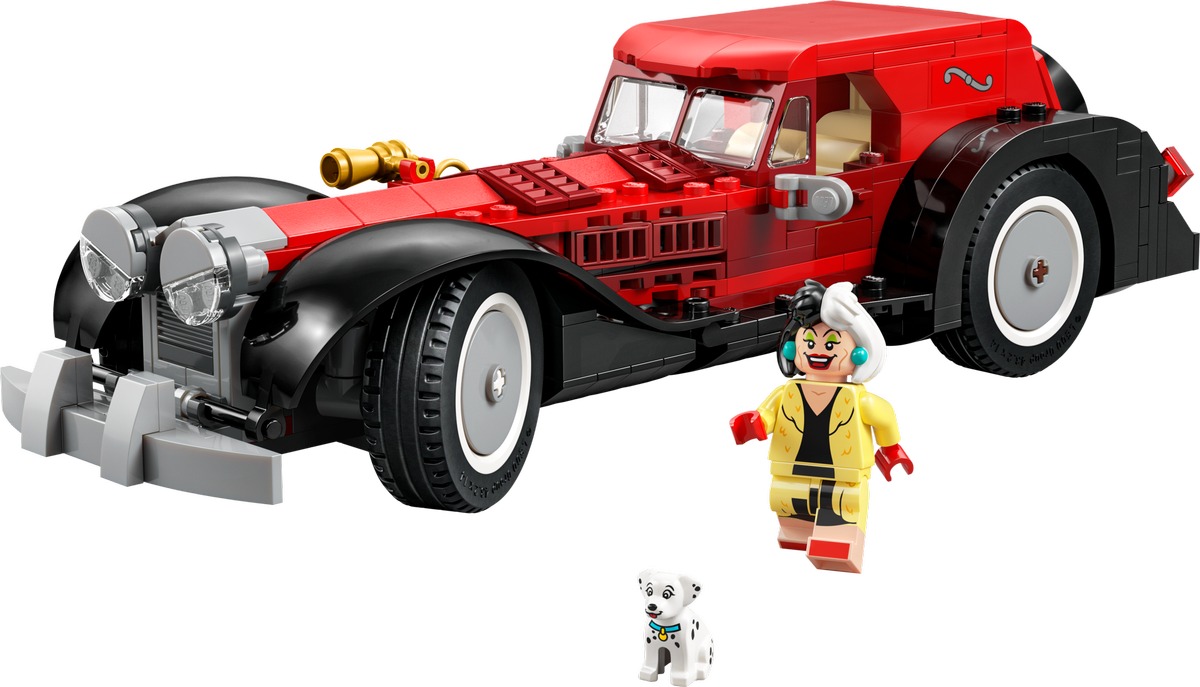 Конструктор Disney Машина Круэллы Де Виль совместим с LEGO 43277
