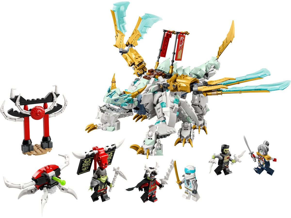 Ледяной дракон Зейна Ninjago Конструктор совместим с LEGO 71786