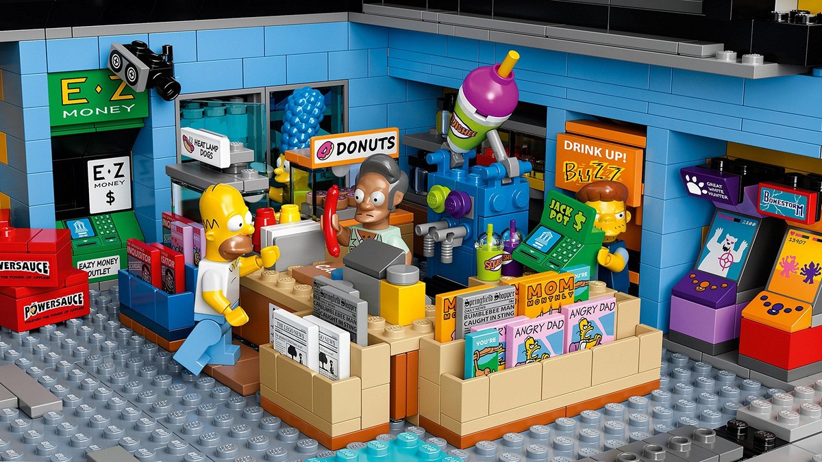 Конструктор Магазин На скорую руку Симпсоны совместим с LEGO 71016