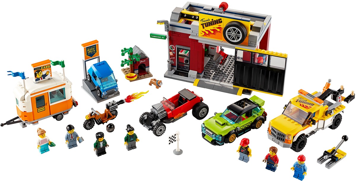 Тюнинг-мастерская City Конструктор совместим с LEGO 60258