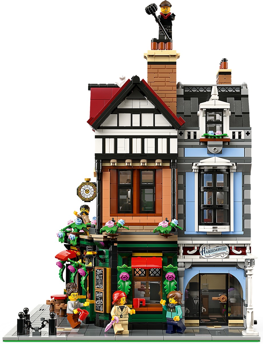 Дом на углу в стиле Тюдоров Конструктор совместим с LEGO 10350