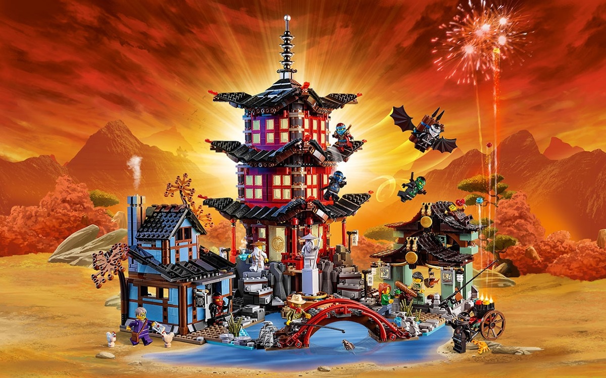 Храм Аэроджитцу Конструктор Ninjago совместим с LEGO 70751