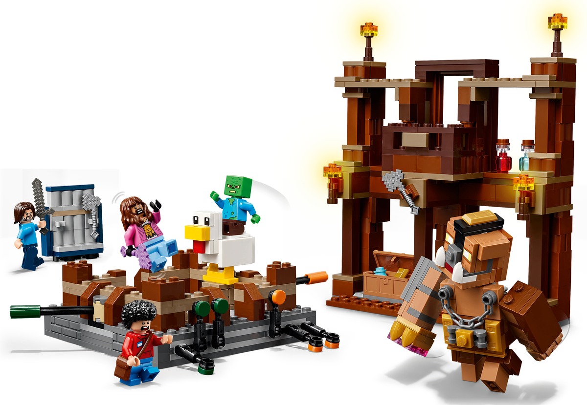 Боевой ринг в лесном особняке Minecraft Конструктор совместим с LEGO 21272