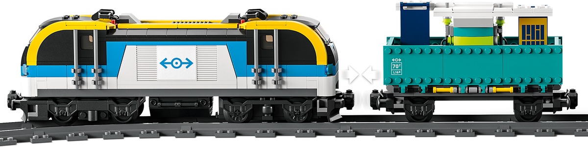 Конструктор City Грузовой поезд совместим с LEGO 60336