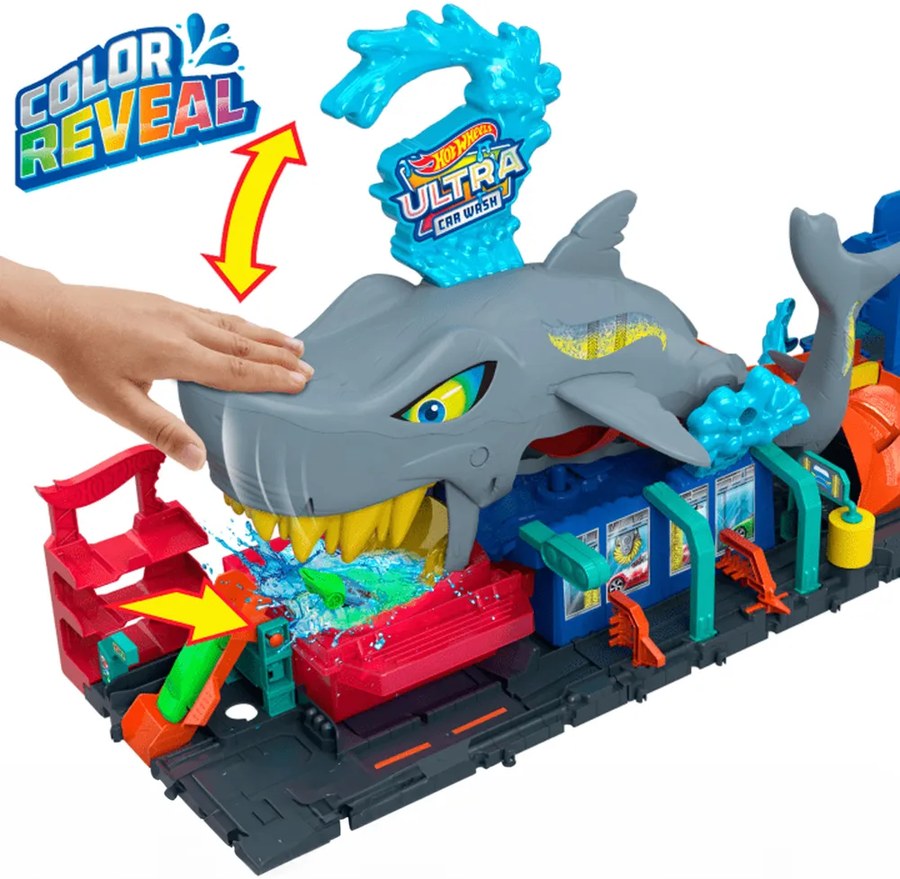 Автомойка Акула Hot Wheels Игровой набор HTN82