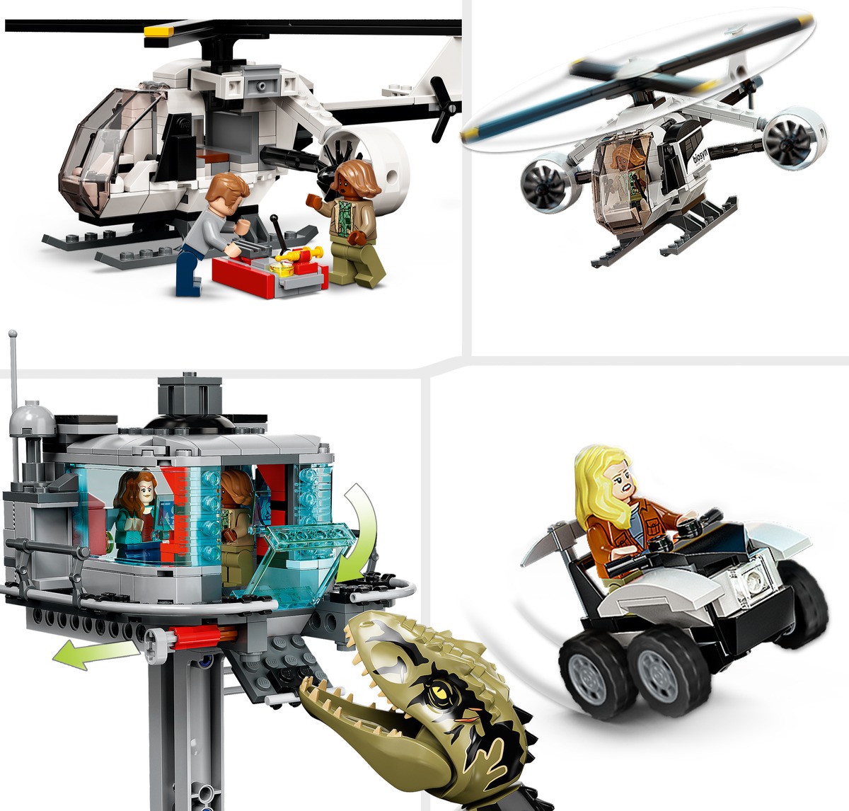 Конструктор Атака гигантозавра и теризинозавра Jurassic World совместим с LEGO 76949