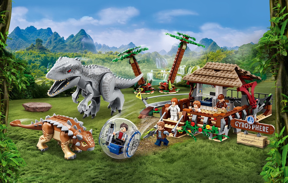 Индоминус- рекс против анкилозавра Jurassic World Конструктор совместим с LEGO 75941