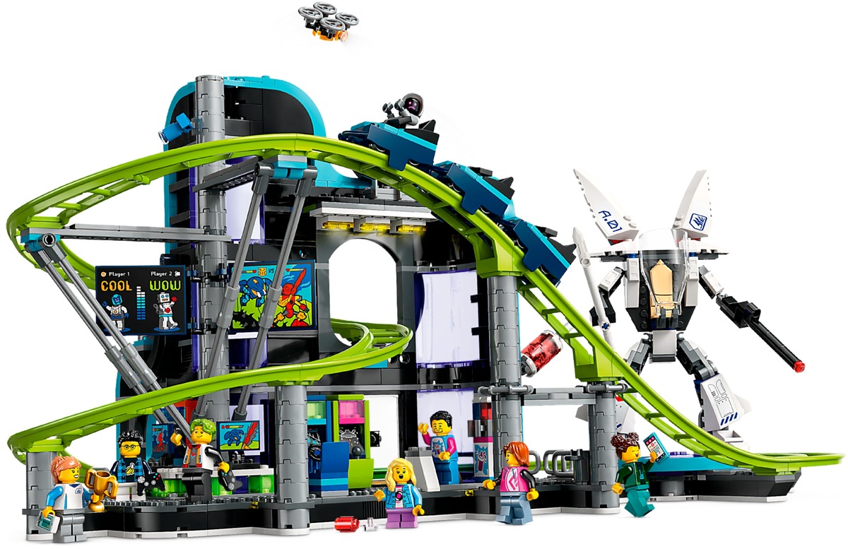 Конструктор City Парк американских горок: Мир роботов совместим с LEGO 60421