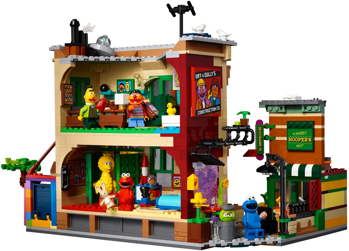 Конструктор Улица Сезам, 123 совместим с LEGO 21324