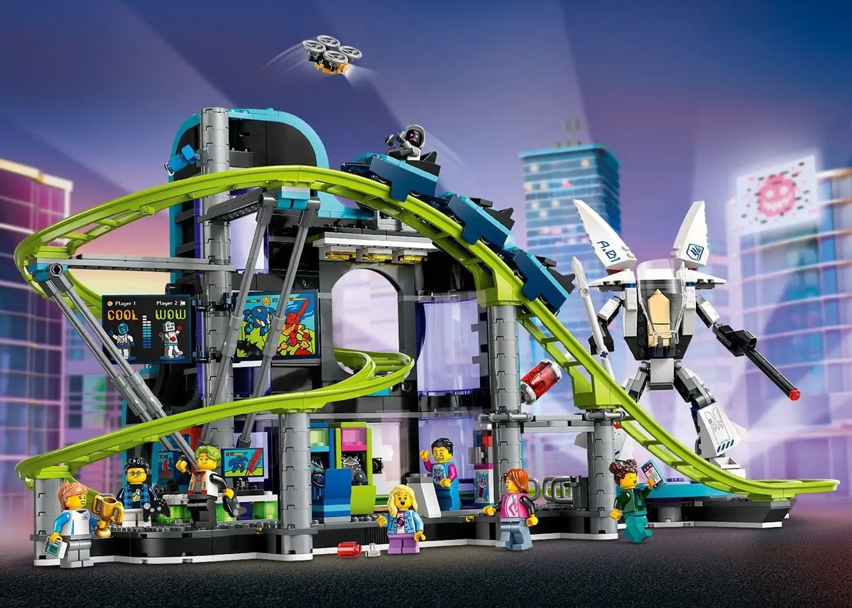 Конструктор City Парк американских горок: Мир роботов совместим с LEGO 60421