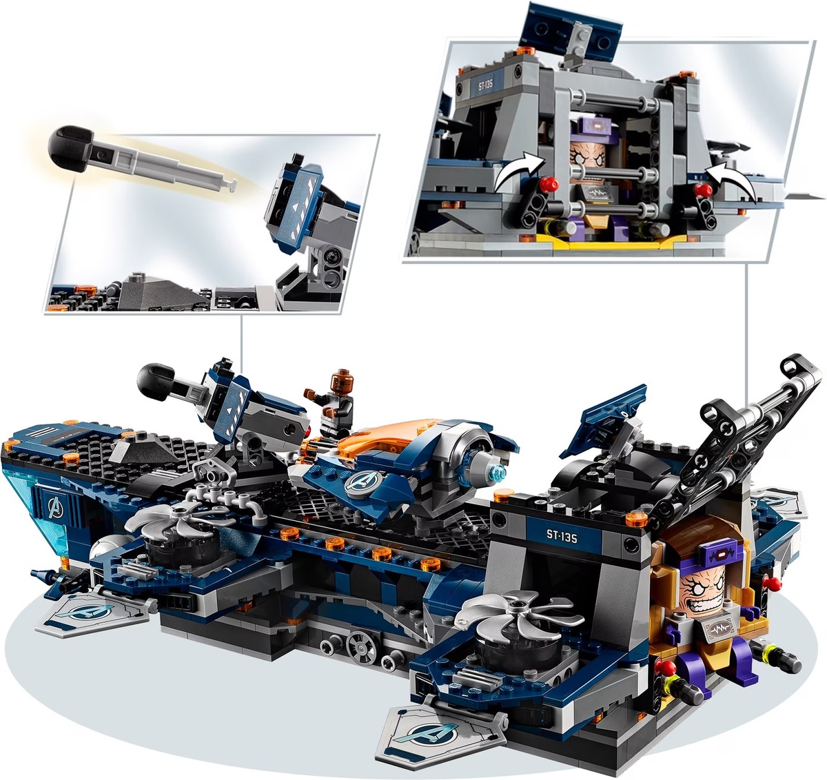 Геликарриер Marvel Конструктор совместим с LEGO 76153