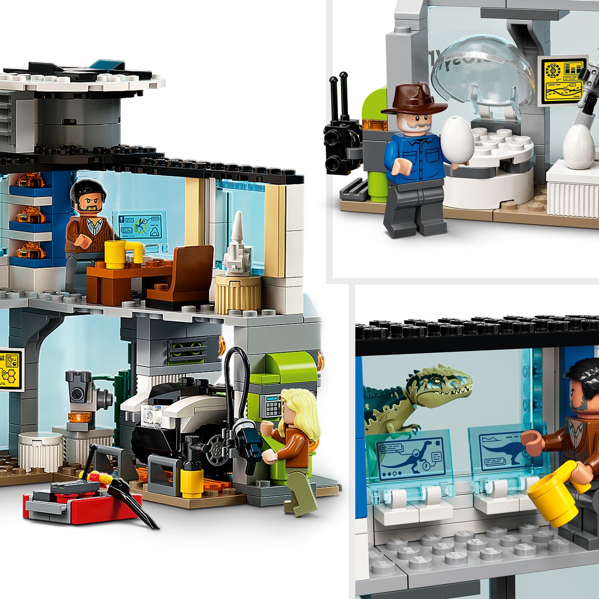 Конструктор Атака гигантозавра и теризинозавра Jurassic World совместим с LEGO 76949