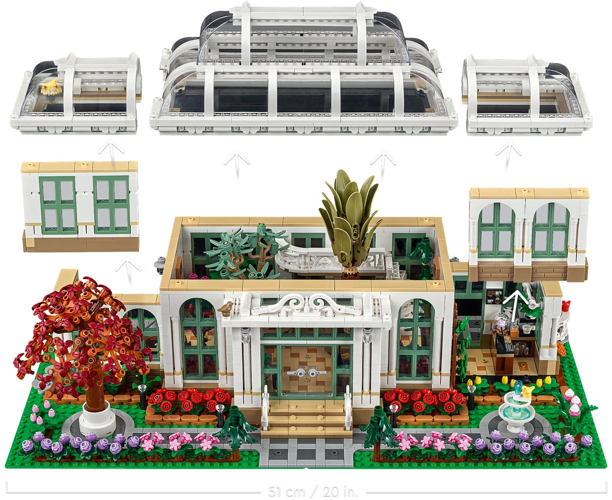 Ботанический сад Конструктор совместим с LEGO 21353