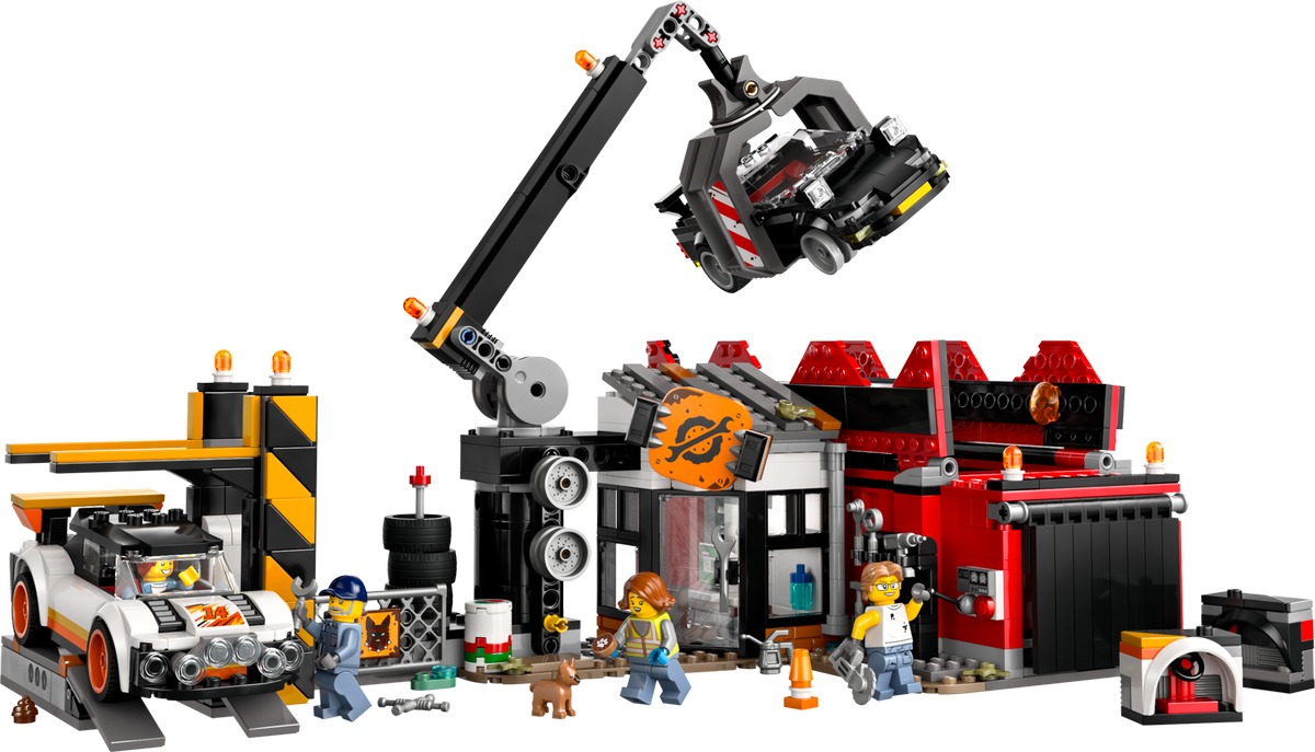 Автомобильная свалка City Конструктор совместим с LEGO 60472