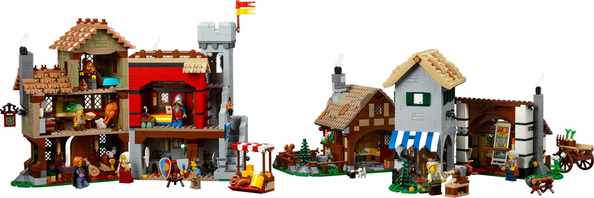Конструктор Средневековая городская площадь совместим с LEGO 10332