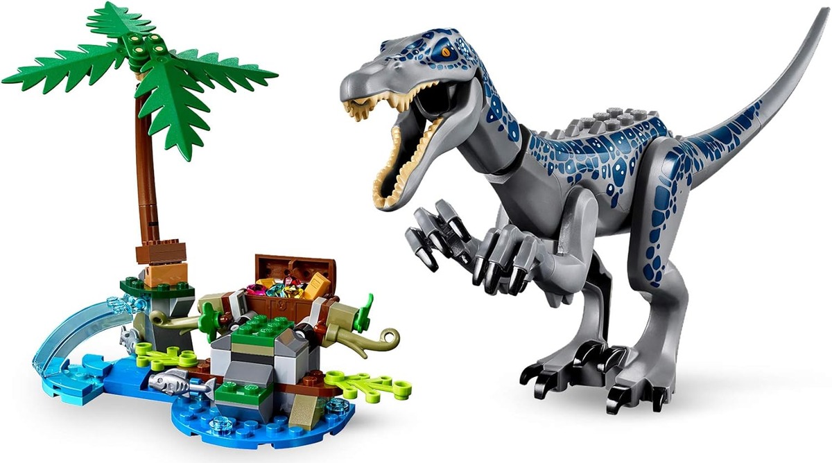 Jurassic World Конструктор Поединок с бариониксом Охота за сокровищами совместим с LEGO 75935