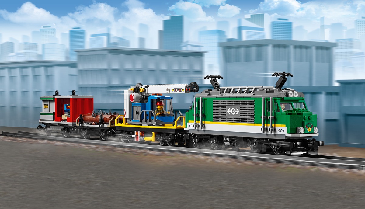 Товарный поезд City Конструктор совместим с LEGO 60198