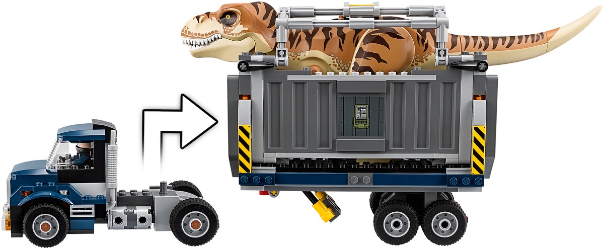 Транспорт для перевозки Ти-Рекса Jurassic World Конструктор совместим с LEGO 75933