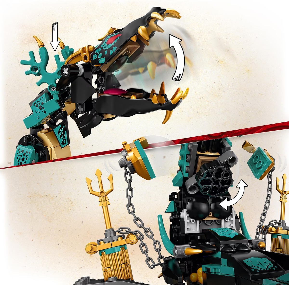 Конструктор Ninjago Храм Бескрайнего моря совместим с LEGO 71755