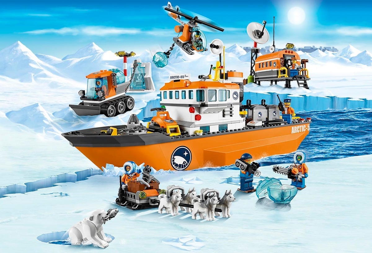 Арктический ледокол Конструктор City совместим с LEGO 60062