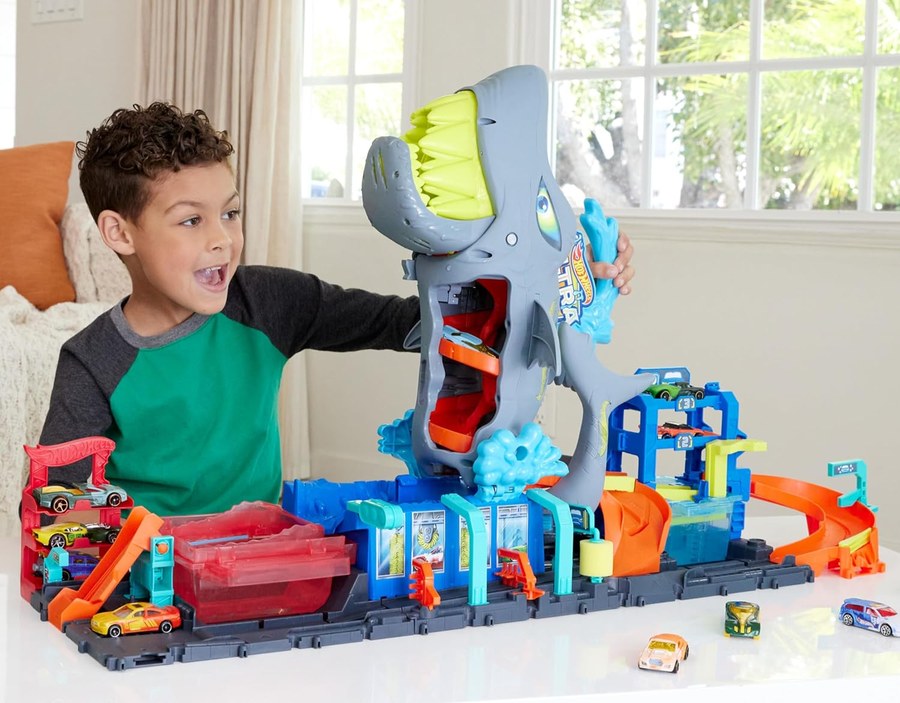 Автомойка Акула Hot Wheels Игровой набор HTN82