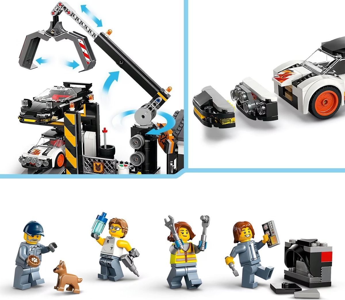 Автомобильная свалка City Конструктор совместим с LEGO 60472