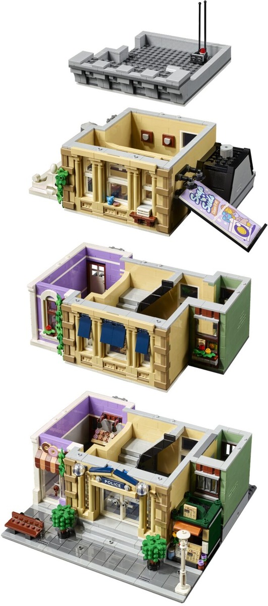 Полицейский участок Конструктор совместим с LEGO 10278