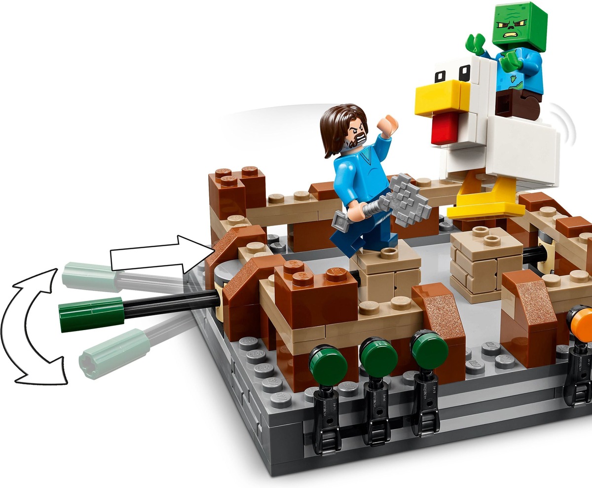 Боевой ринг в лесном особняке Minecraft Конструктор совместим с LEGO 21272