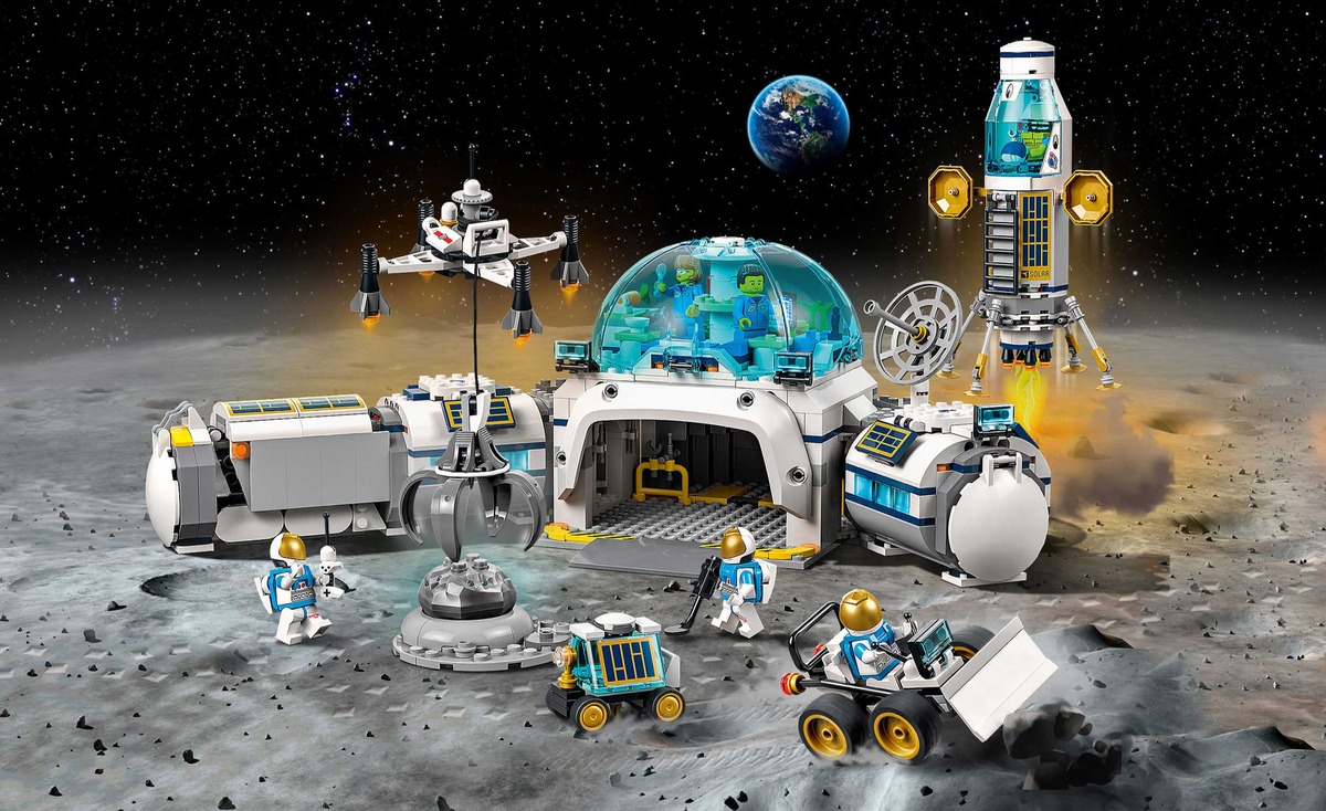 Конструктор City Лунная научная база совместим с LEGO 60350