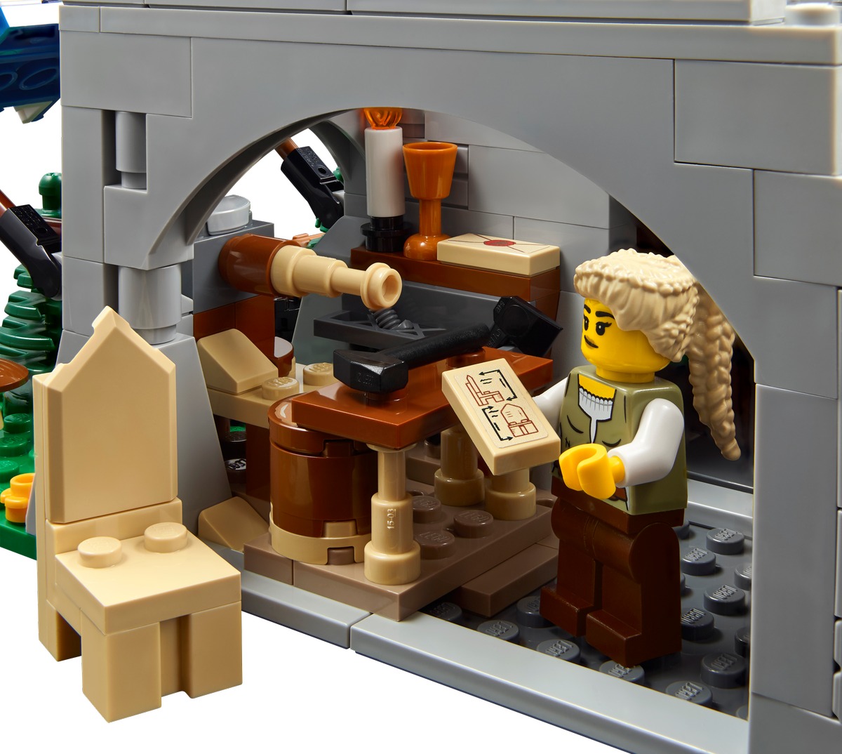 Конструктор Средневековая городская площадь совместим с LEGO 10332