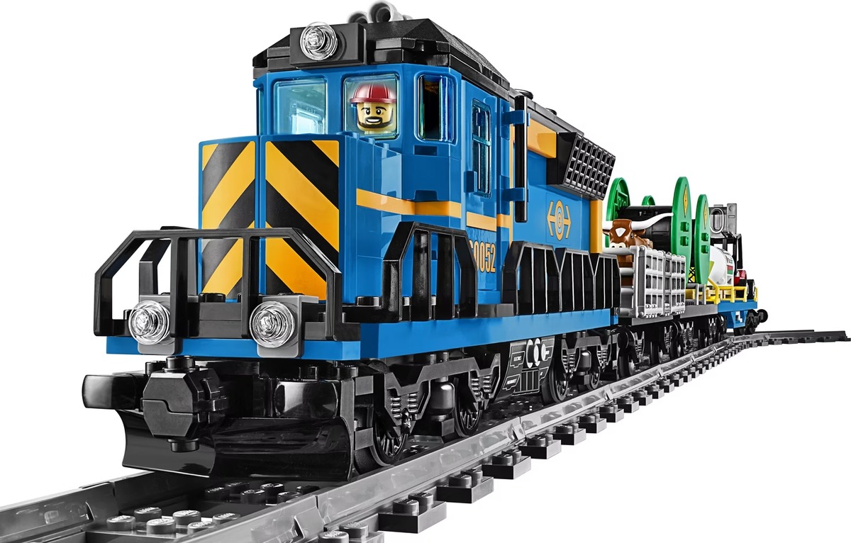 Грузовой поезд City Конструктор совместим с LEGO 60052