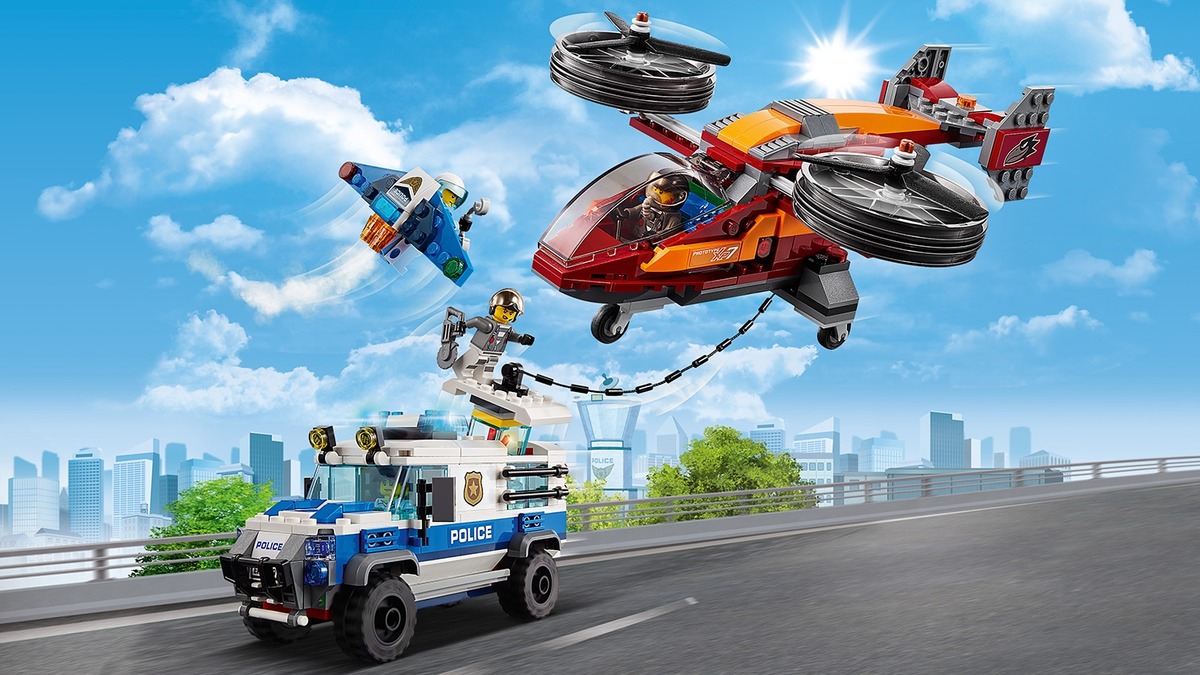 Конструктор City Воздушная полиция: кража бриллиантов совместим с LEGO 60209