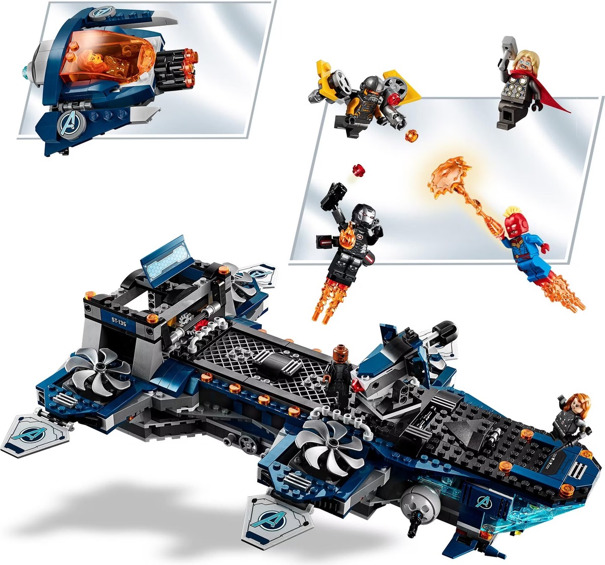 Геликарриер Marvel Конструктор совместим с LEGO 76153