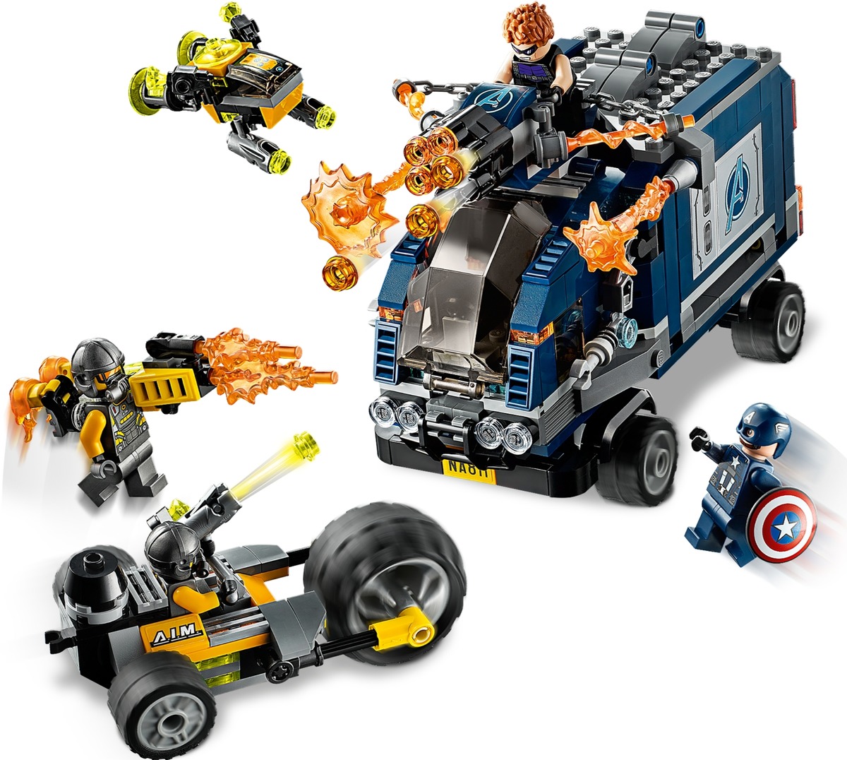 Мстители Нападение на грузовик Marvel Конструктор совместим с LEGO 76143