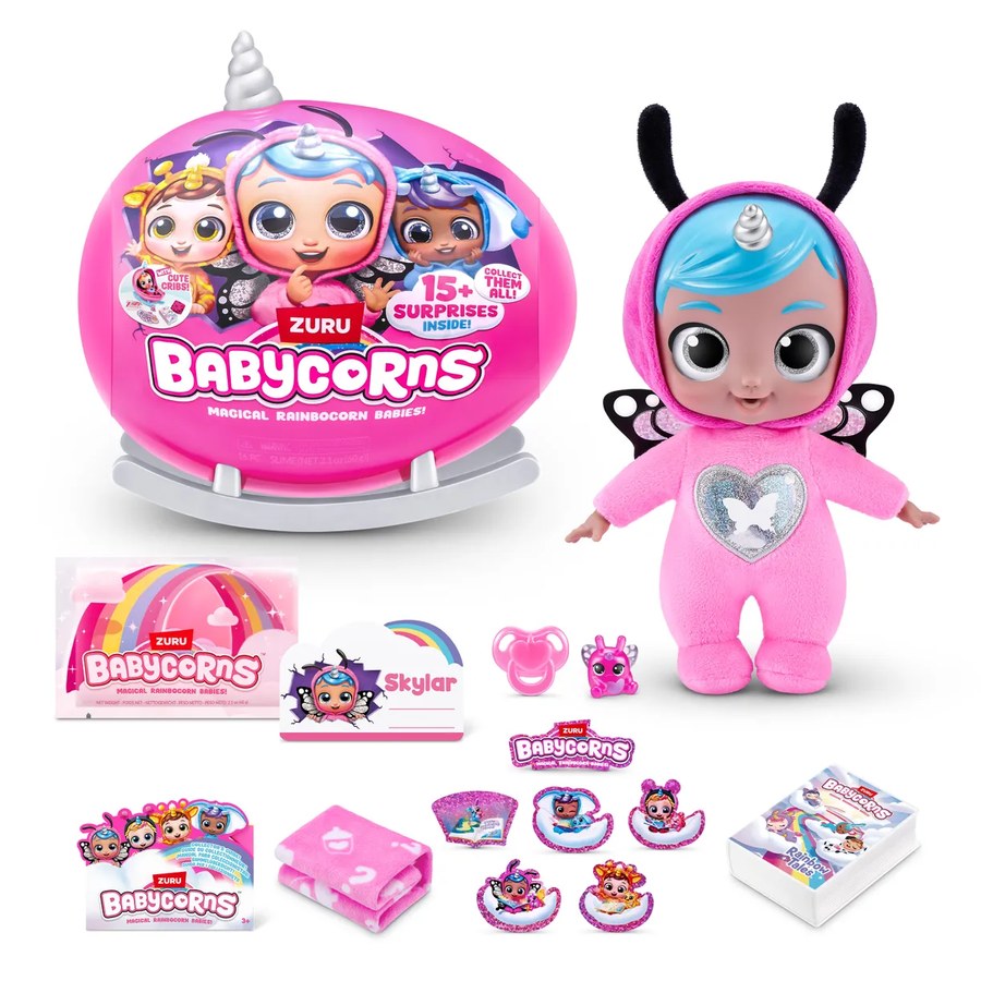 Кукла пупс 15 сюрпризов Babycorns маленький 92107