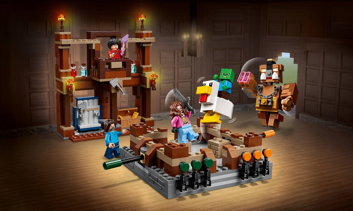 Боевой ринг в лесном особняке Minecraft Конструктор совместим с LEGO 21272