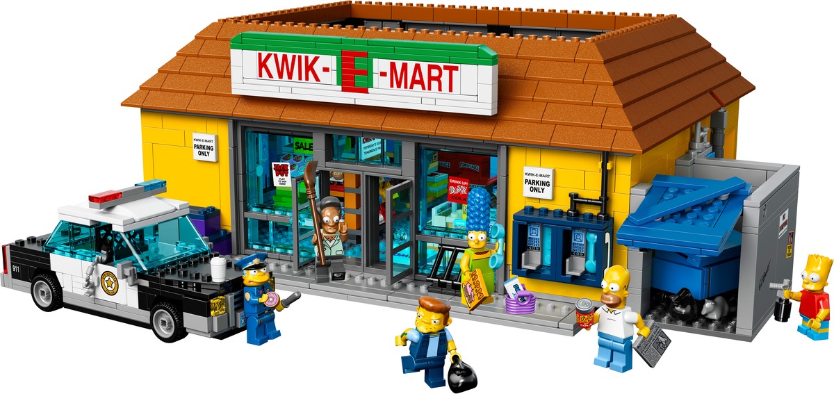 Конструктор Магазин На скорую руку Симпсоны совместим с LEGO 71016