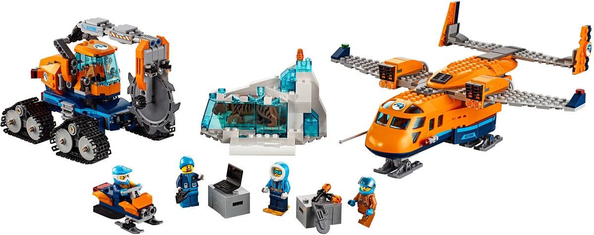 Арктический грузовой самолёт Конструктор City совместим с LEGO 60196