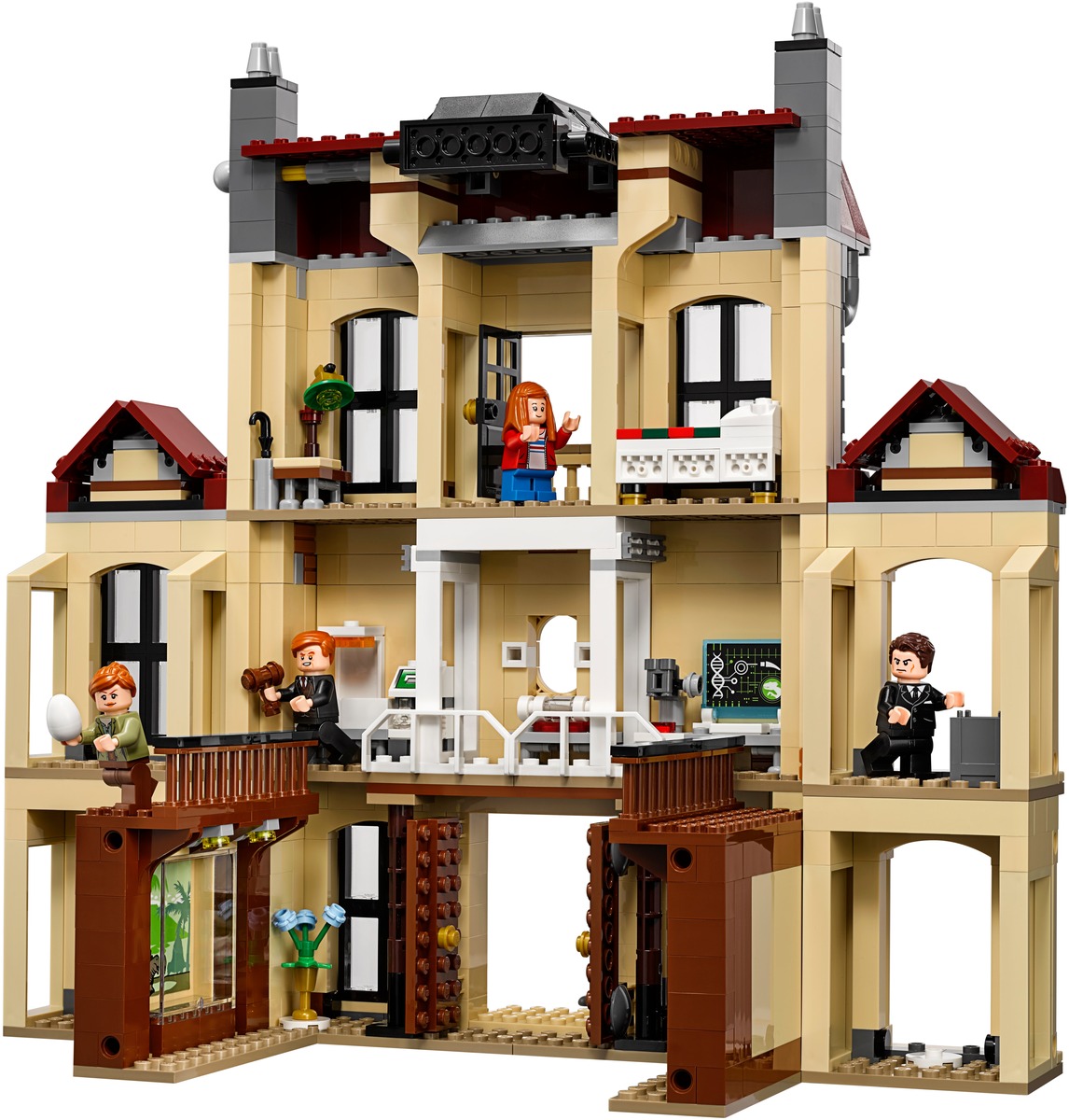 Нападение Индораптора в поместье Локвуд Jurassic World Конструктор совместим с LEGO 75930