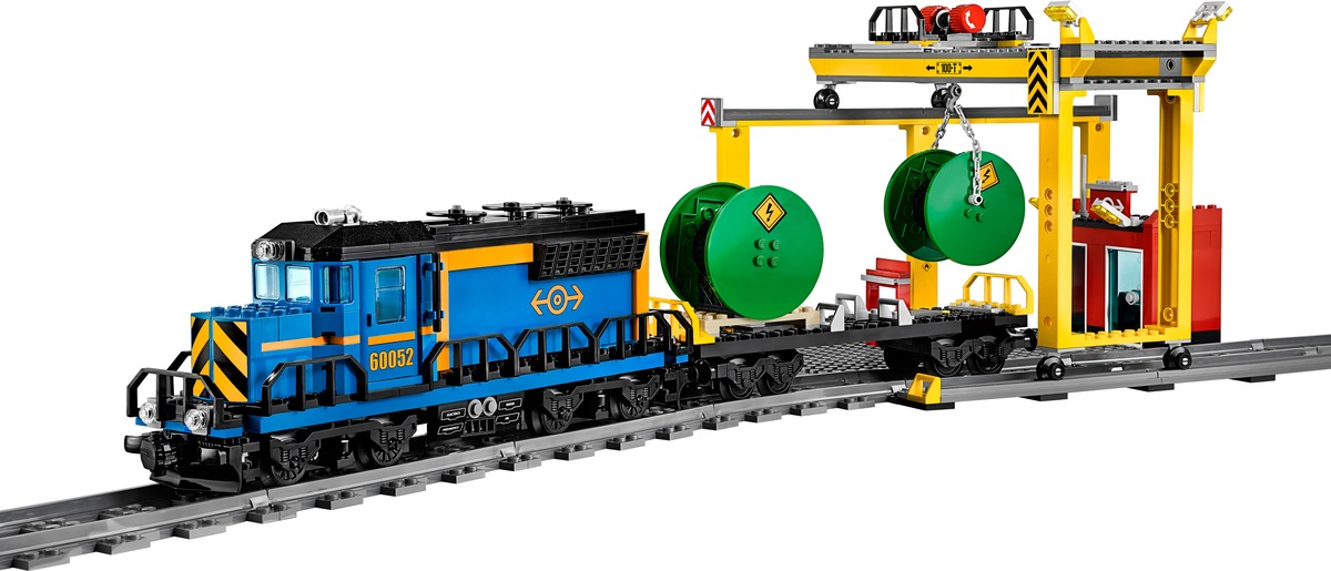 Грузовой поезд City Конструктор совместим с LEGO 60052