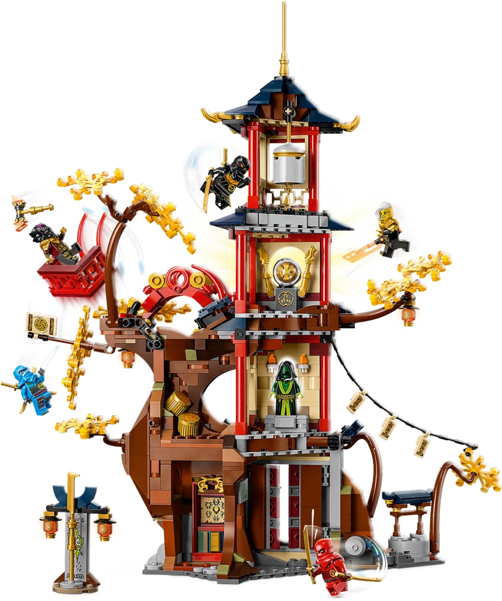 Конструктор Ninjago Храм энергетических ядер Дракона совместим с LEGO 71795