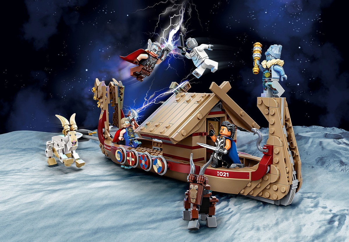 Marvel Козья лодка Конструктор совместим с LEGO 76208