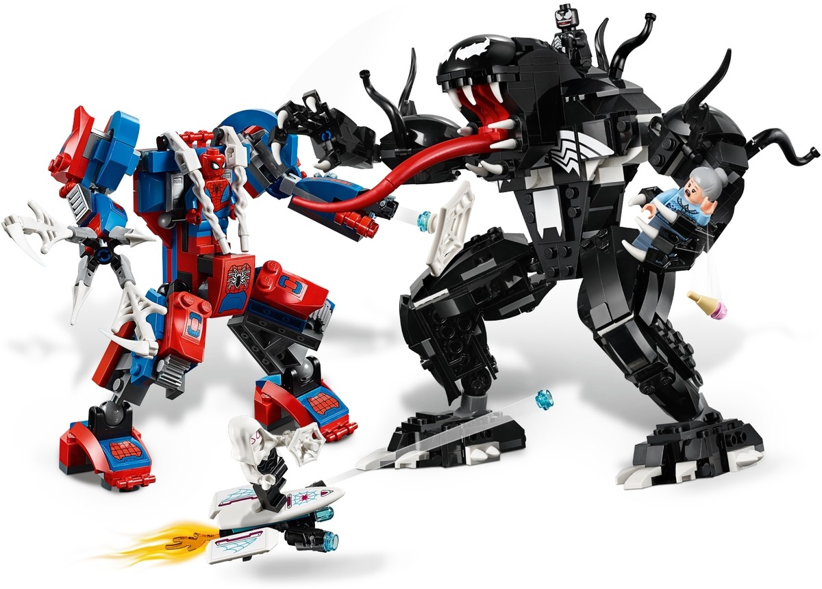 Конструктор Marvel Человек-паук против Венома совместим с LEGO 76115