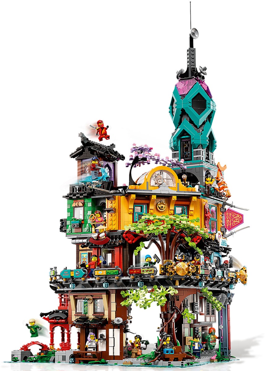 Конструктор Ninjago Сады Ниндзяго-Сити совместим с LEGO 71741