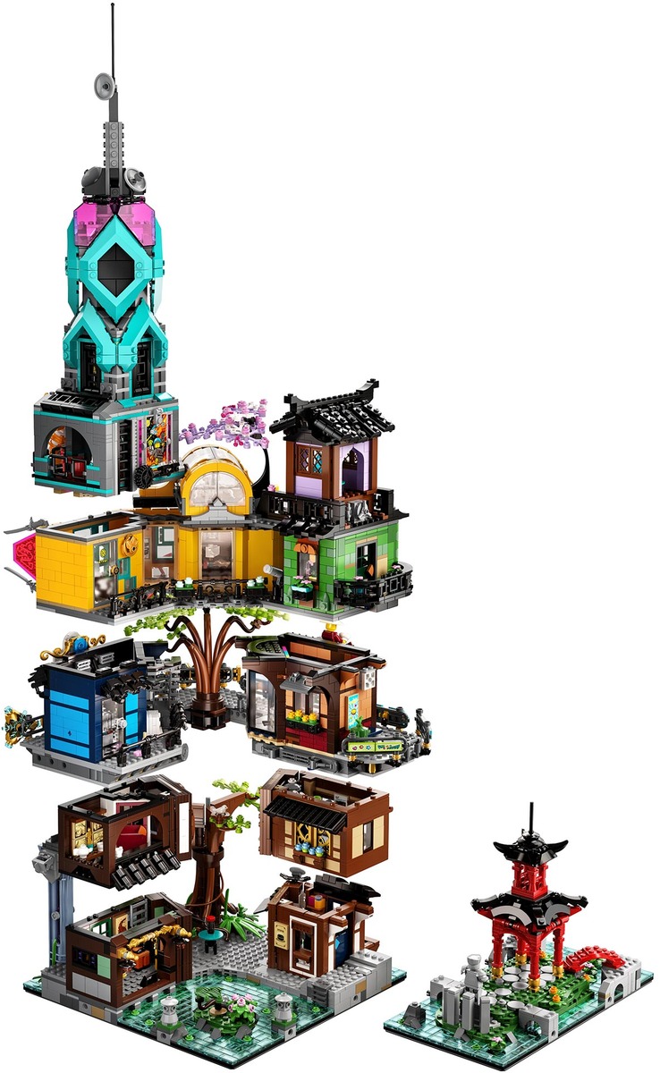 Конструктор Ninjago Сады Ниндзяго-Сити совместим с LEGO 71741
