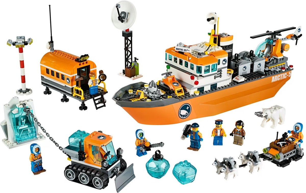 Арктический ледокол Конструктор City совместим с LEGO 60062