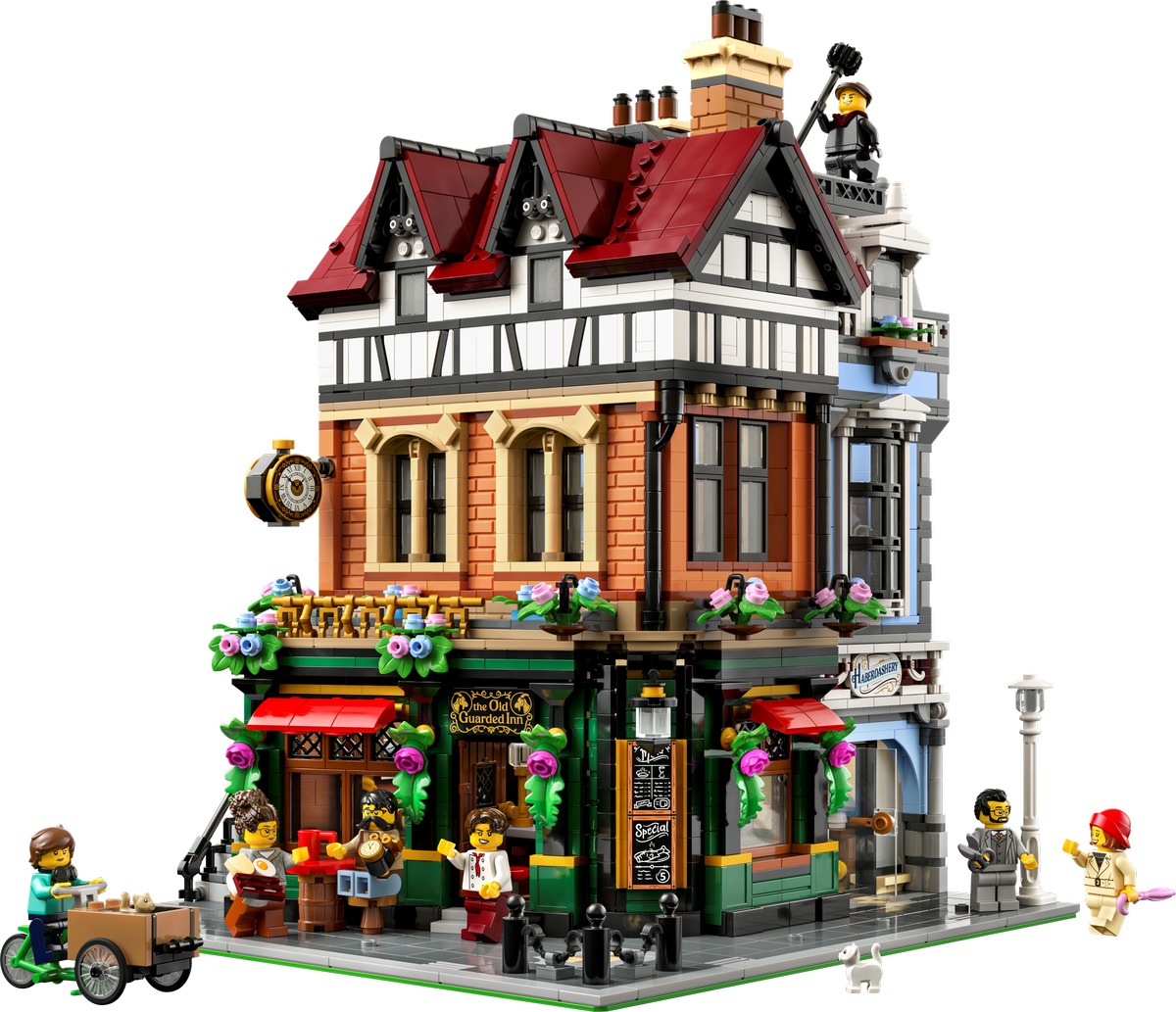 Дом на углу в стиле Тюдоров Конструктор совместим с LEGO 10350